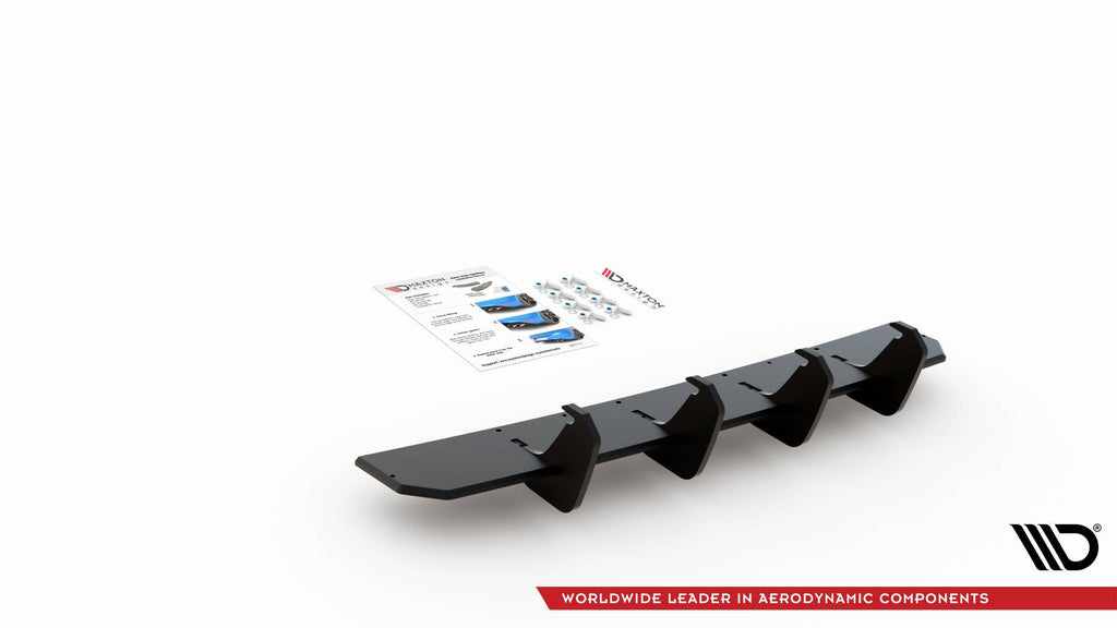 Street pro rear diffuser v.1 volkswagen golf gti clubsport mk8