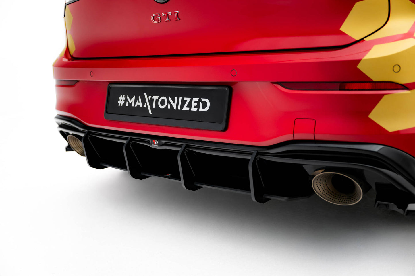 Street pro rear diffuser v.1 volkswagen golf gti clubsport mk8 facelift