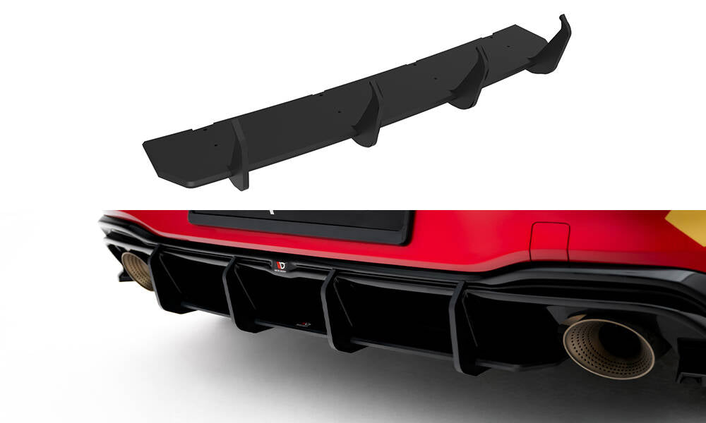 Street pro rear diffuser v.1 volkswagen golf gti clubsport mk8 facelift ...