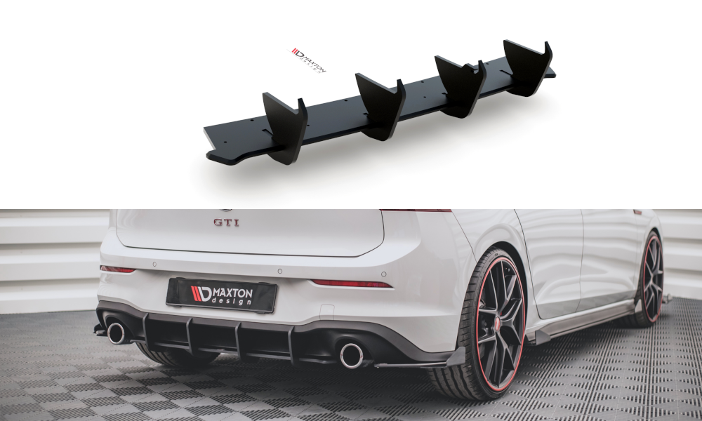 Street pro rear diffuser v.1 volkswagen golf gti mk8