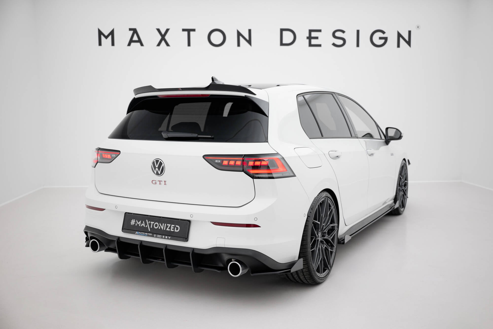 Street pro rear diffuser v.1 volkswagen golf gti mk8