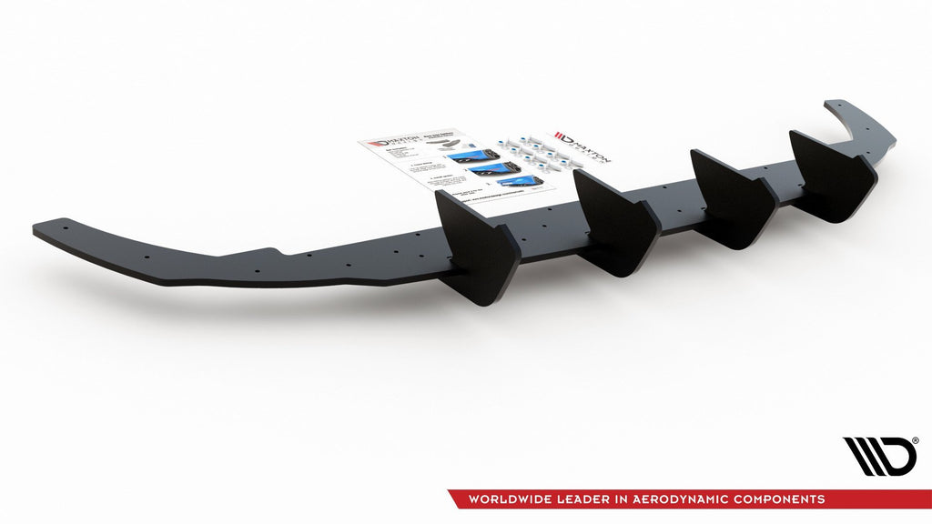 Street pro rear diffuser v.1 volkswagen golf hatchback mk8 / mk8 facelift