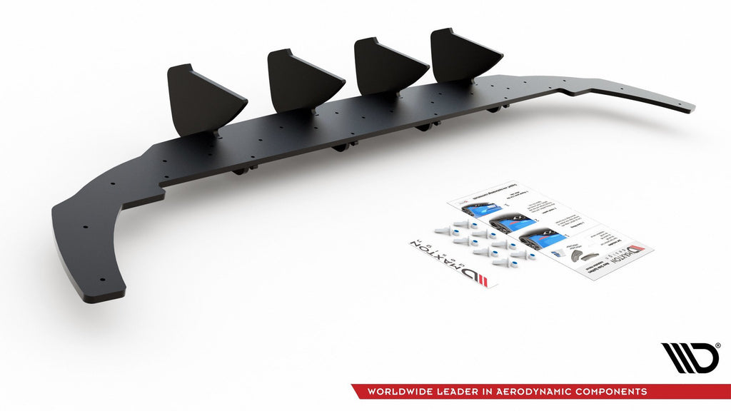 Street pro rear diffuser v.1 volkswagen golf hatchback mk8 / mk8 facelift