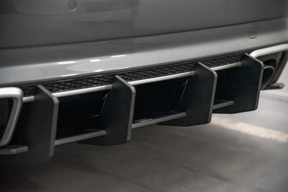 Street pro rear diffuser v.2 audi rs3 8v sportback