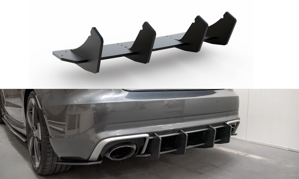 Street pro rear diffuser v.2 audi rs3 8v sportback