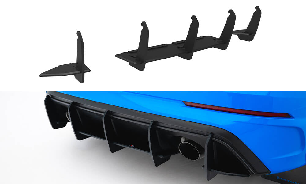 Street pro rear diffuser v.2 ford focus rs mk3 (us-spec version)