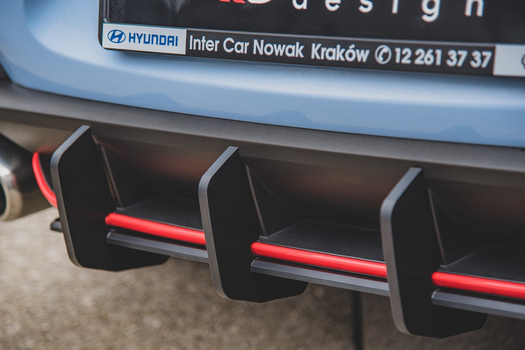 Street pro rear diffuser v.2 hyundai i30 n mk3 hatchback
