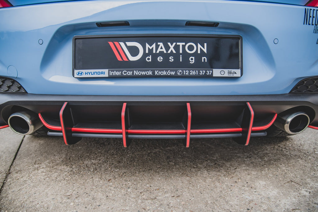 Street pro rear diffuser v.2 hyundai i30 n mk3 hatchback