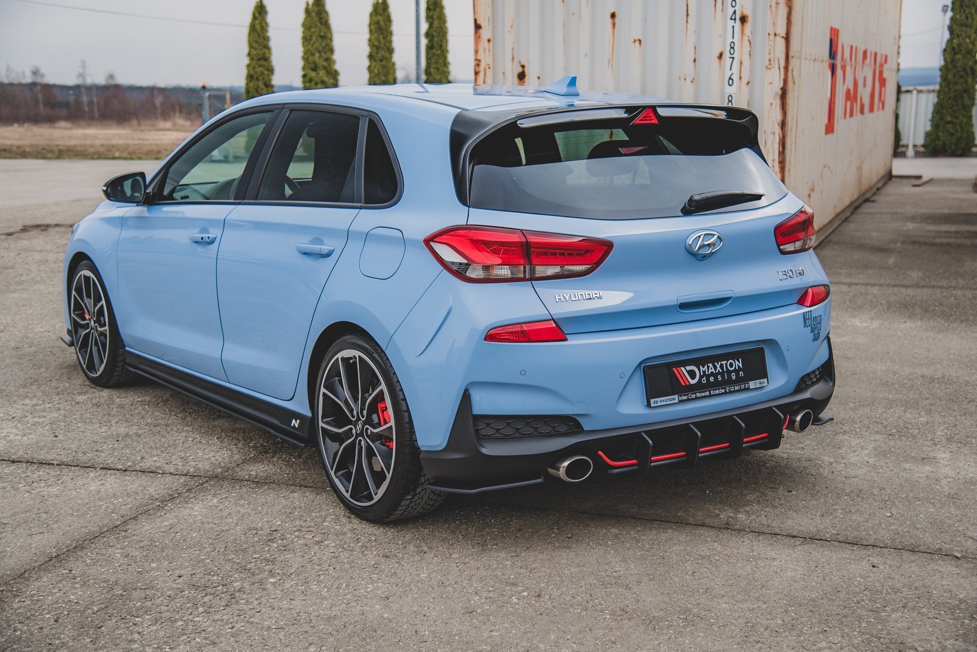 Street pro rear diffuser v.2 hyundai i30 n mk3 hatchback