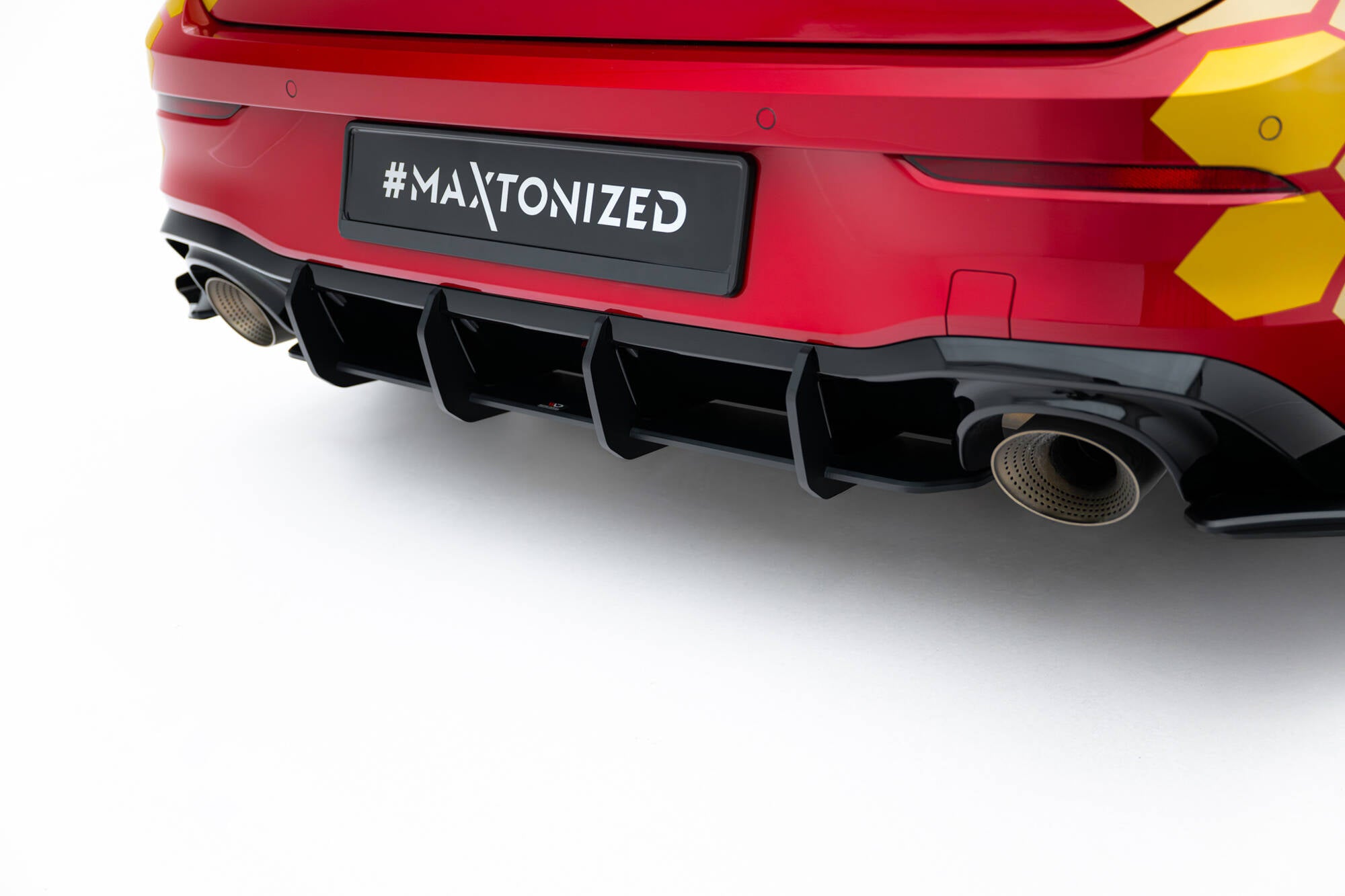 Street pro rear diffuser v.2 volkswagen golf gti clubsport mk8 facelift