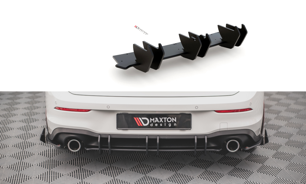 Street pro rear diffuser v.2 volkswagen golf gti mk8
