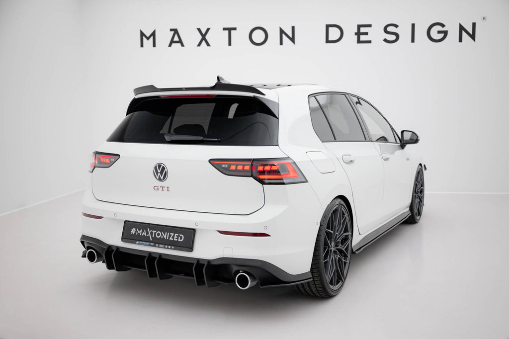 Street pro rear diffuser v.2 volkswagen golf gti mk8