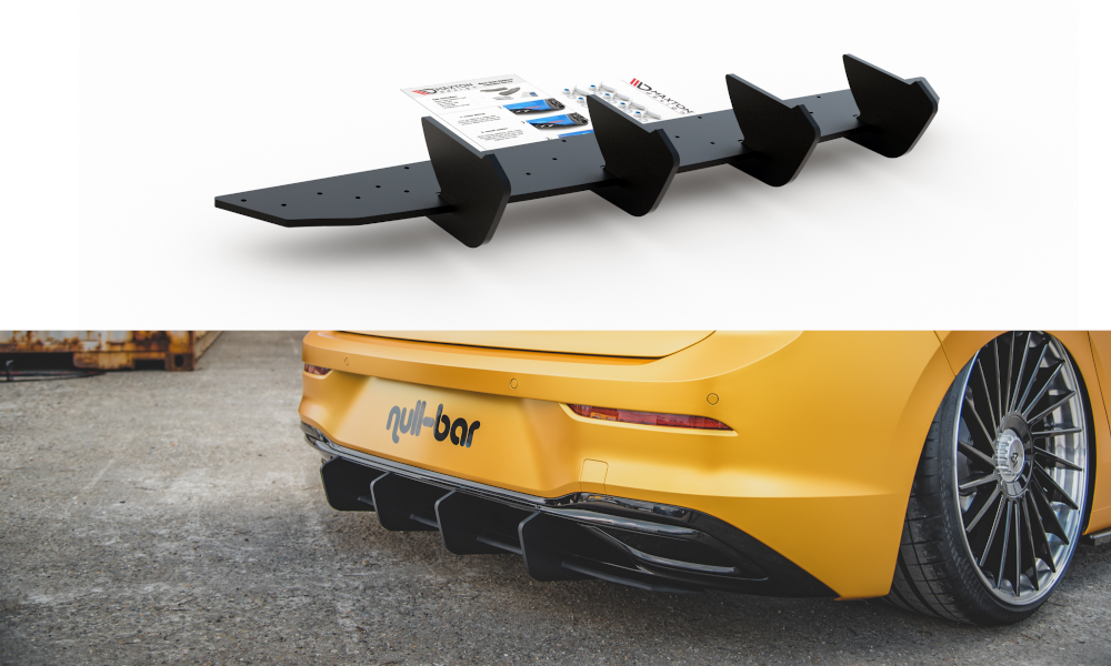 Street pro rear diffuser v.2 volkswagen golf hatchback mk8 / mk8 facelift