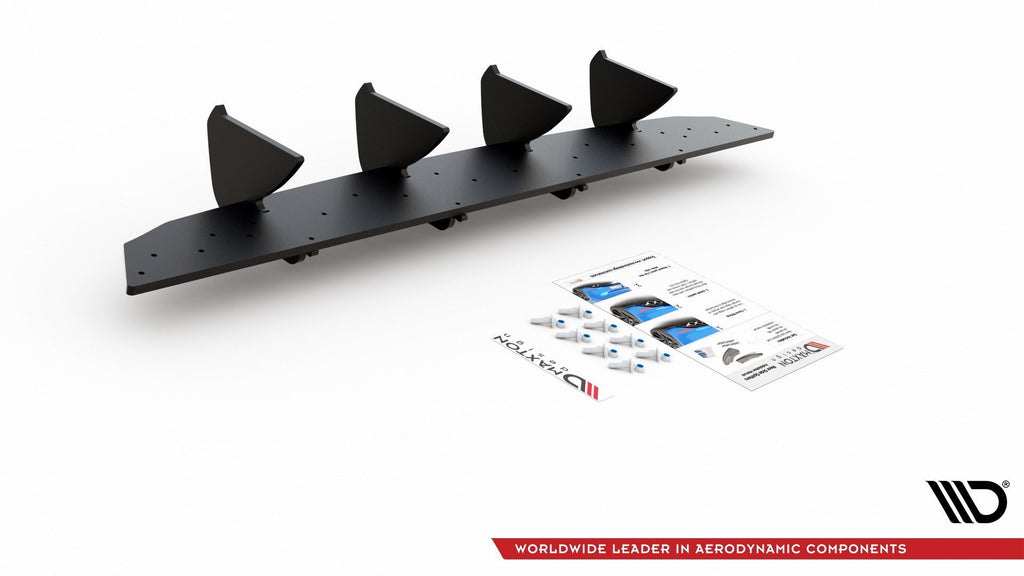 Street pro rear diffuser v.2 volkswagen golf hatchback mk8 / mk8 facelift