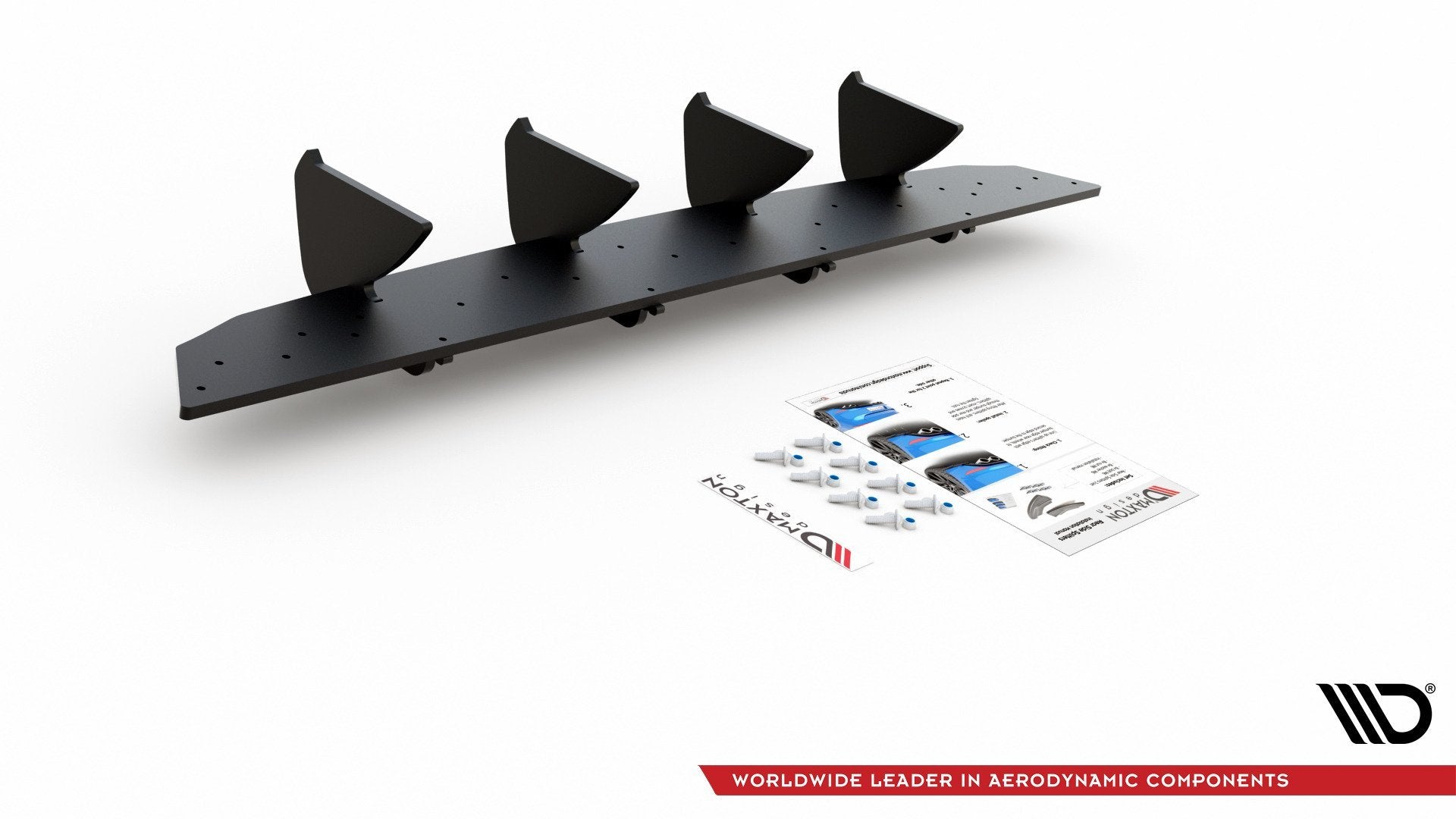 Street pro rear diffuser v.2 volkswagen golf hatchback mk8 / mk8 facelift