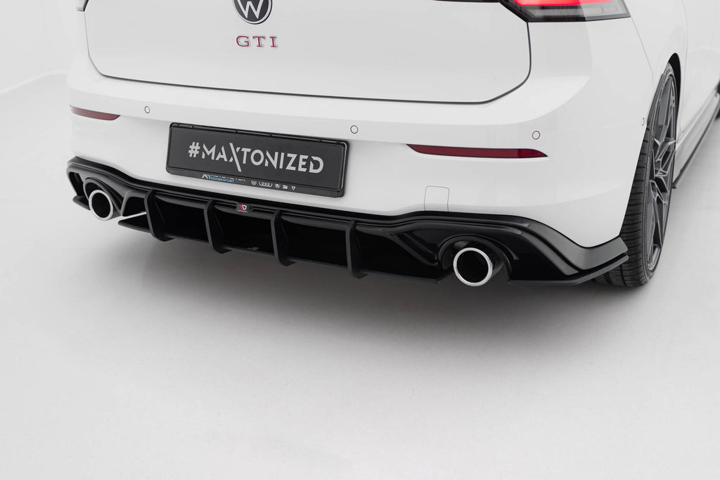 Street pro rear diffuser v.3 volkswagen golf gti mk8