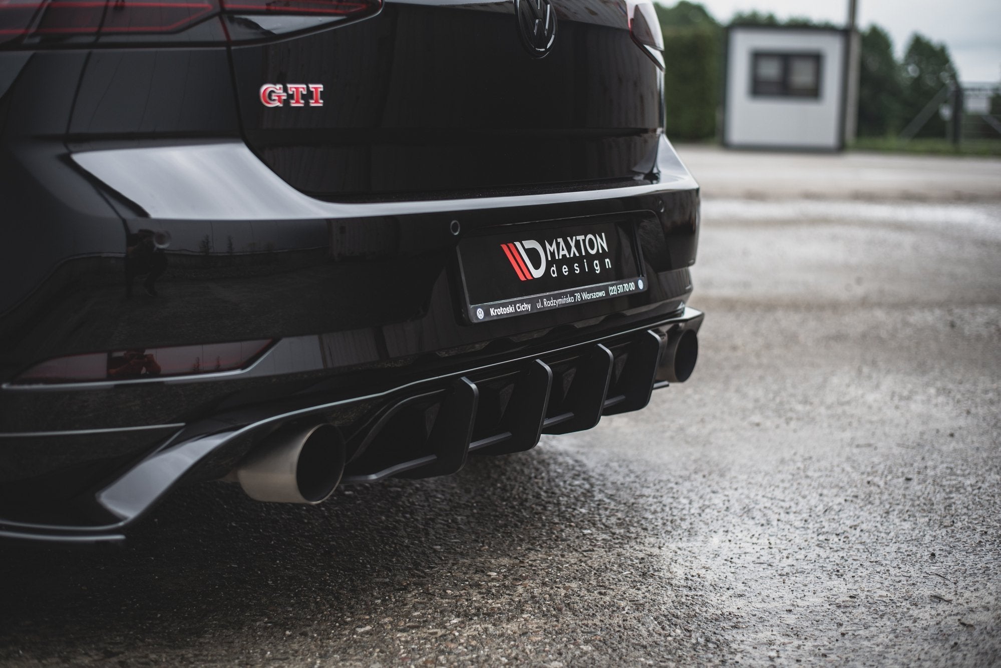 Street pro rear diffuser vw golf 7 gti tcr