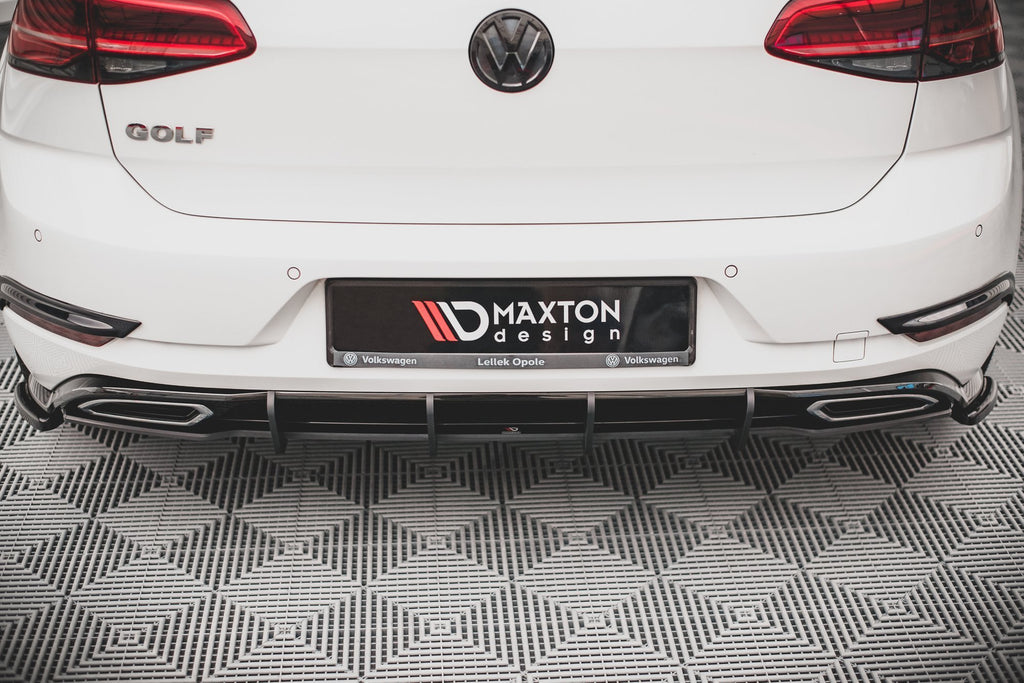 Street pro rear diffuser volkswagen golf r-line mk 7 facelift