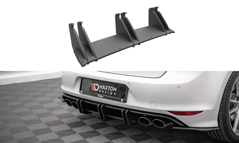 Street pro rear diffuser volkswagen golf r mk7