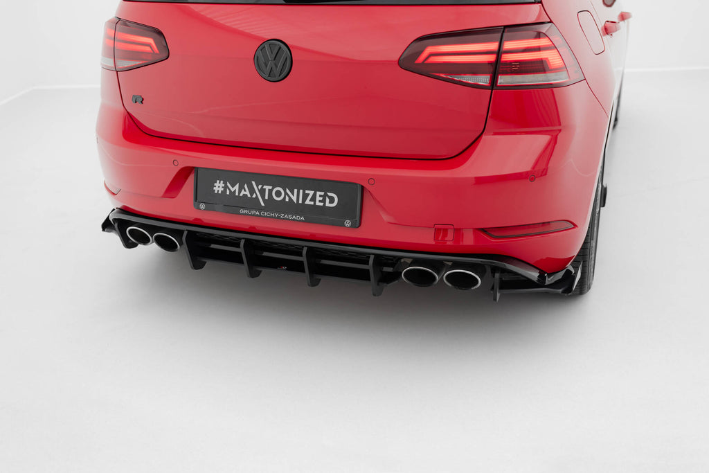 Street pro rear diffuser volkswagen golf r mk7 facelift