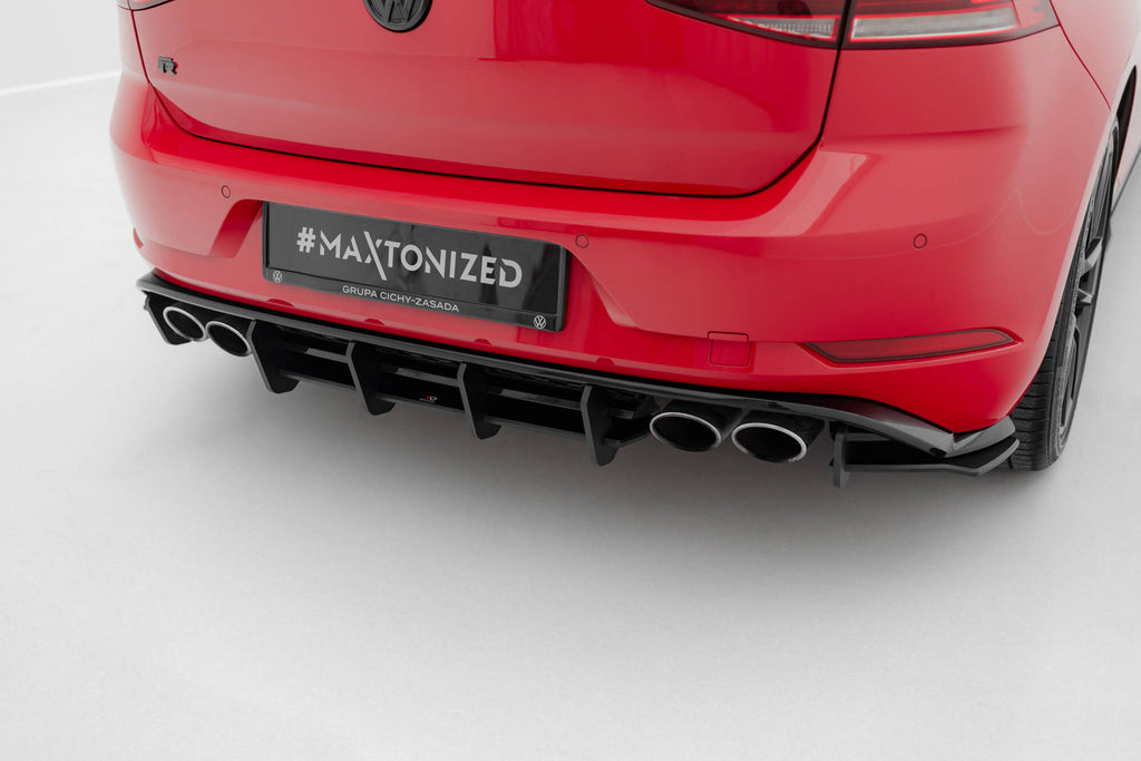 Street pro rear diffuser volkswagen golf r mk7 facelift