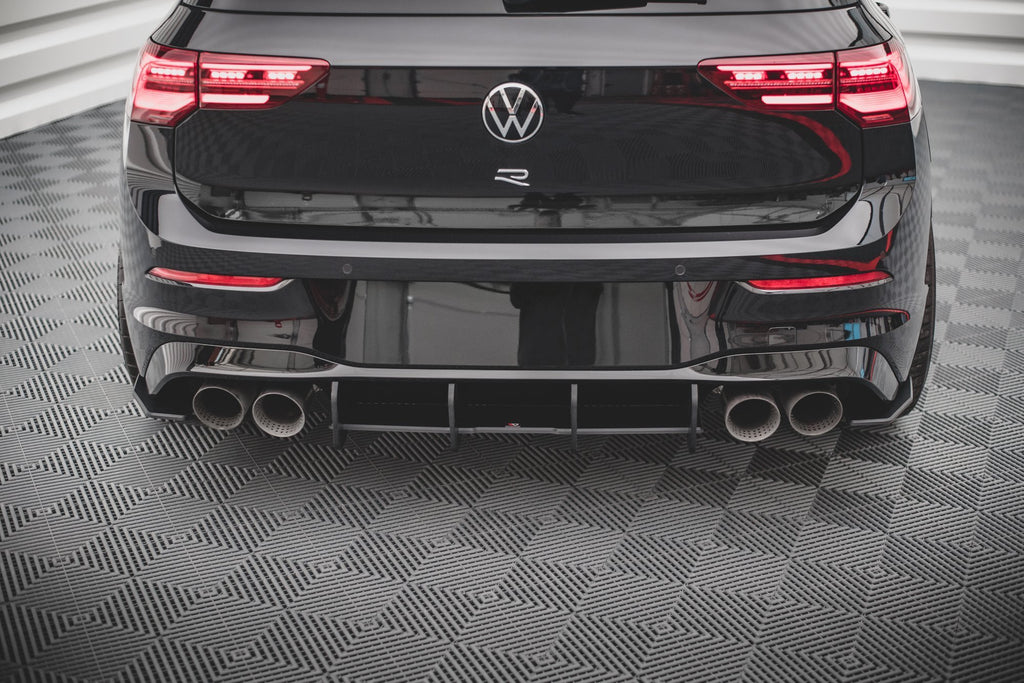 Street pro rear diffuser volkswagen golf r mk8