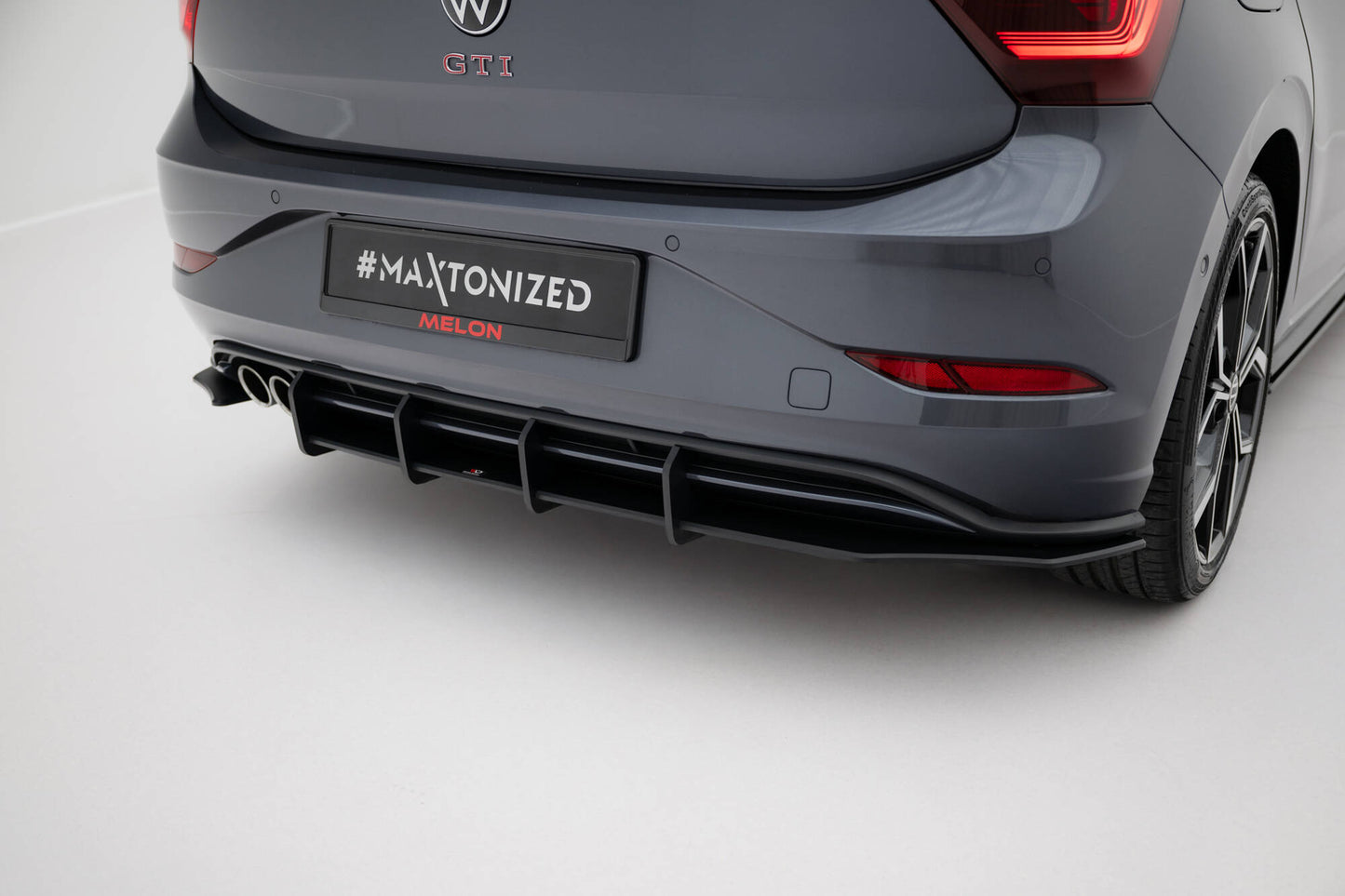 Street pro rear diffuser volkswagen polo gti mk6 facelift