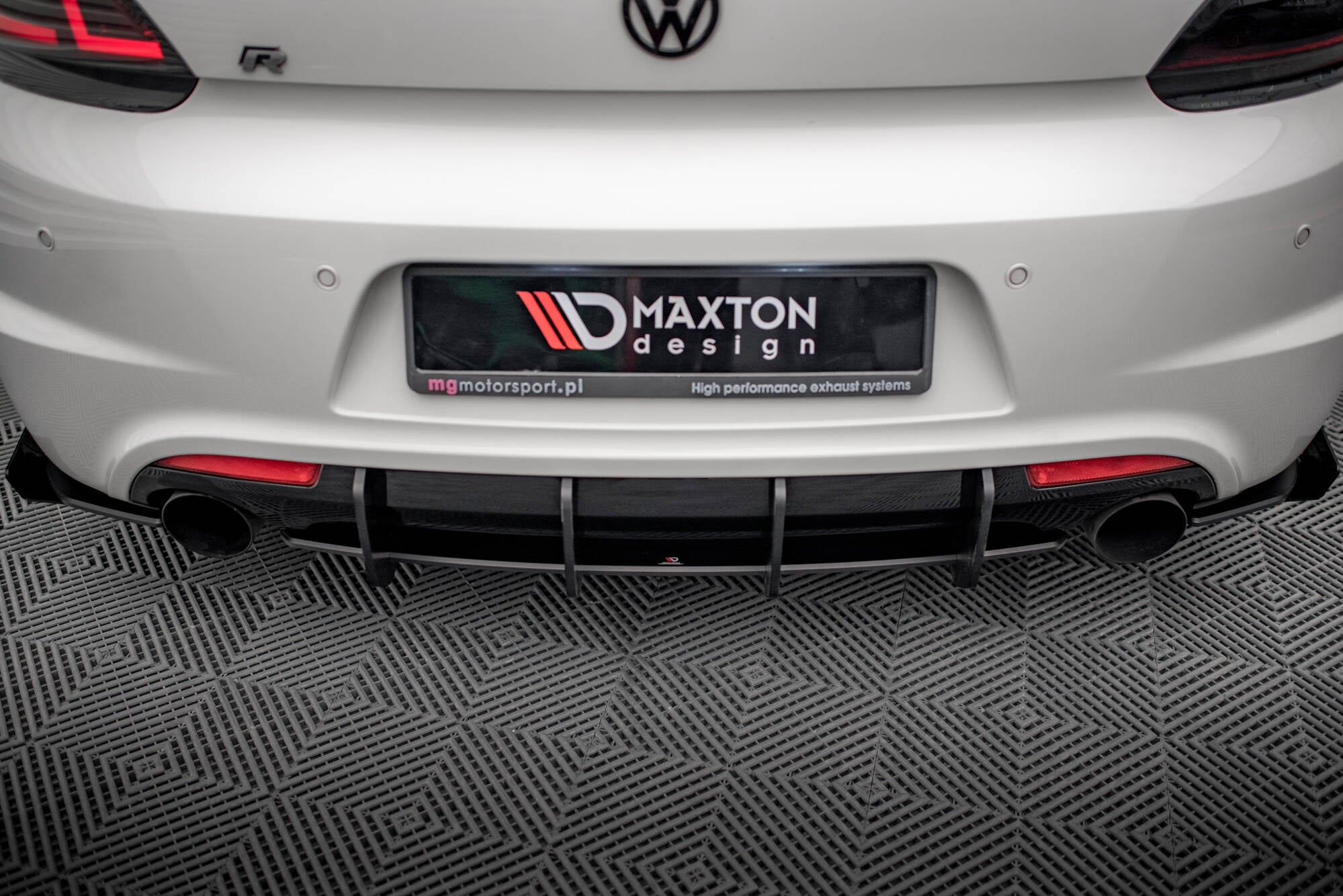 Street pro rear diffuser volkswagen scirocco r mk3