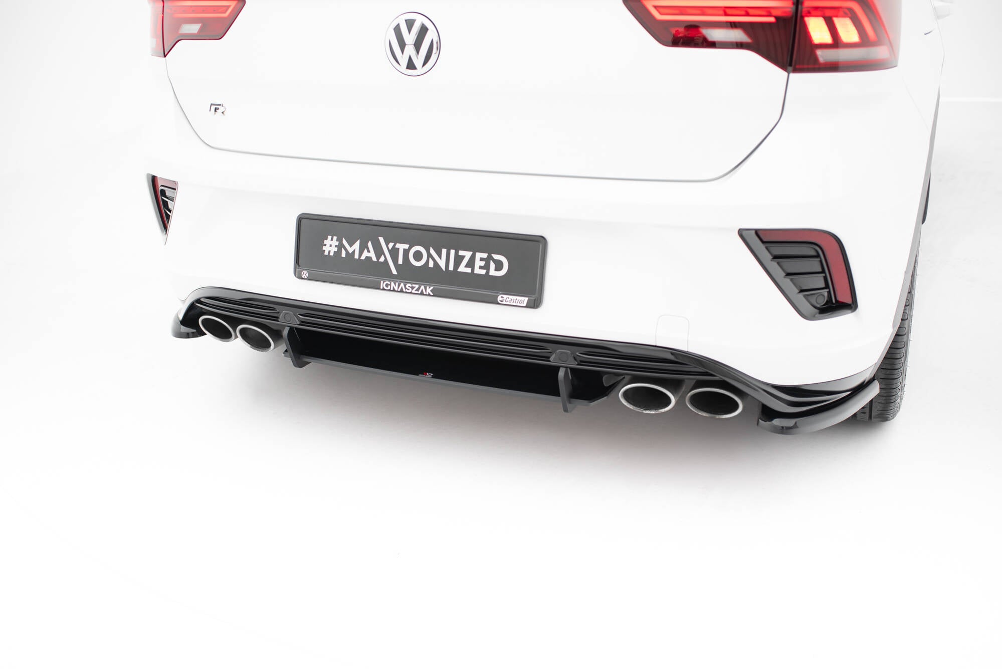 Street pro rear diffuser volkswagen t-roc r mk1