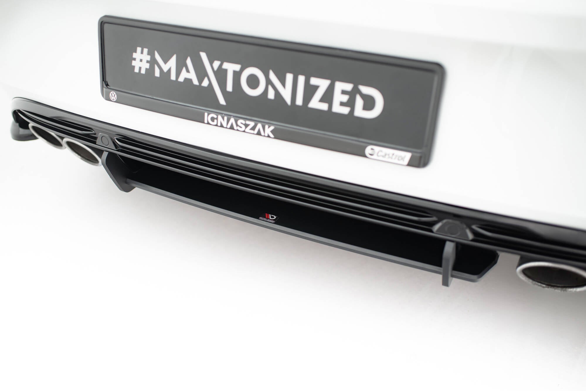 Street pro rear diffuser volkswagen t-roc r mk1