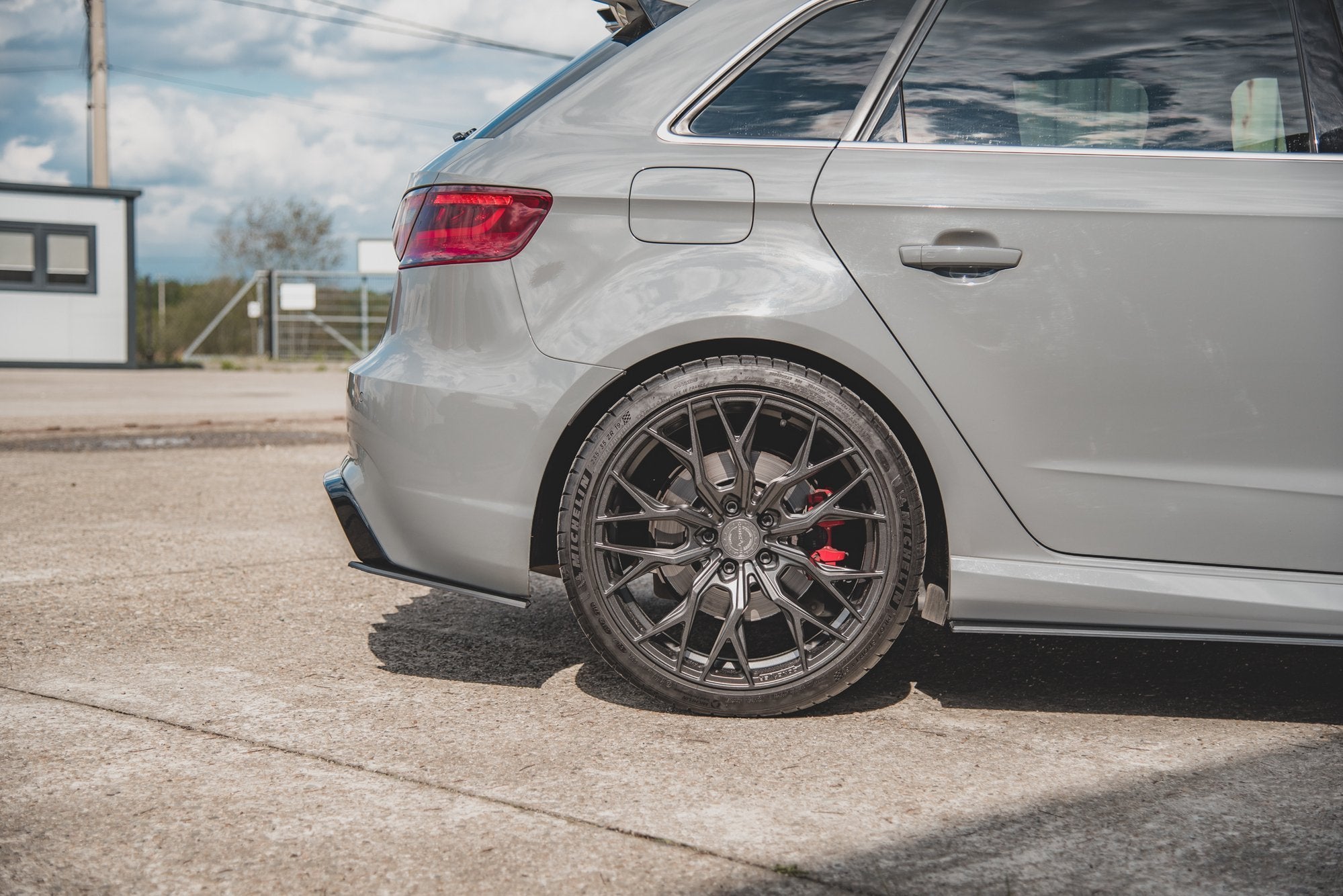 Street pro rear side splitters audi rs3 8v sportback