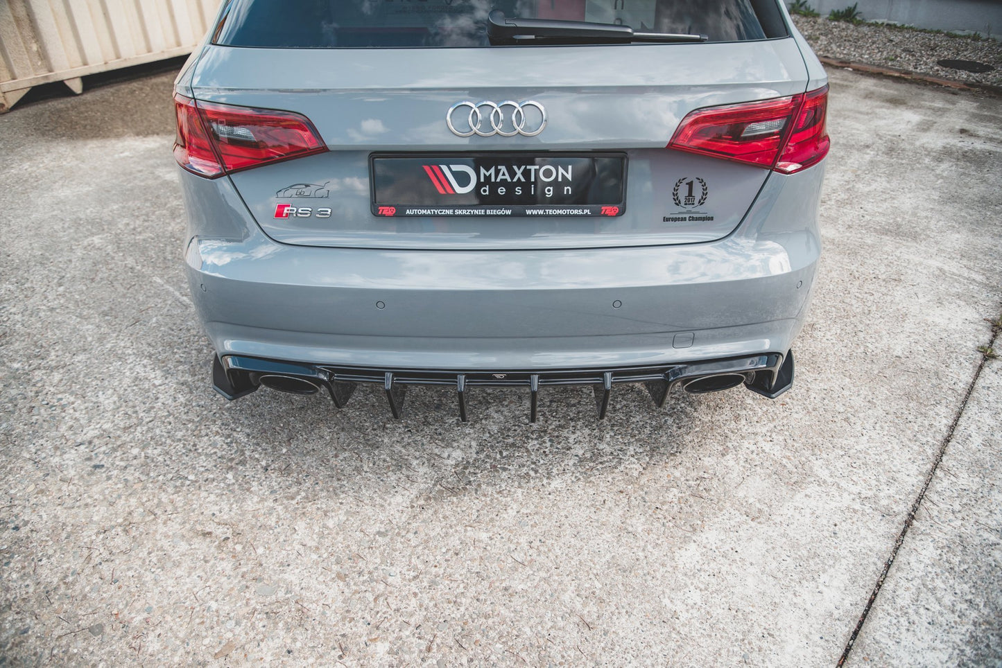 Street pro rear side splitters audi rs3 8v sportback