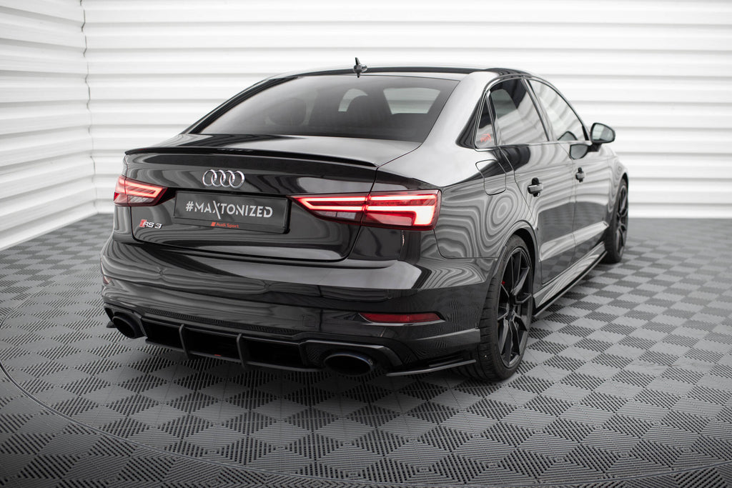 Street pro rear side splitters audi rs3 sedan 8v facelift