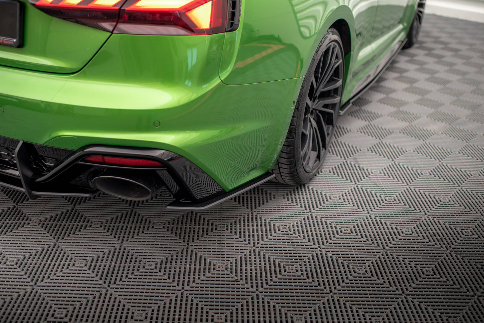 Street pro rear side splitters audi rs5 f5 facelift