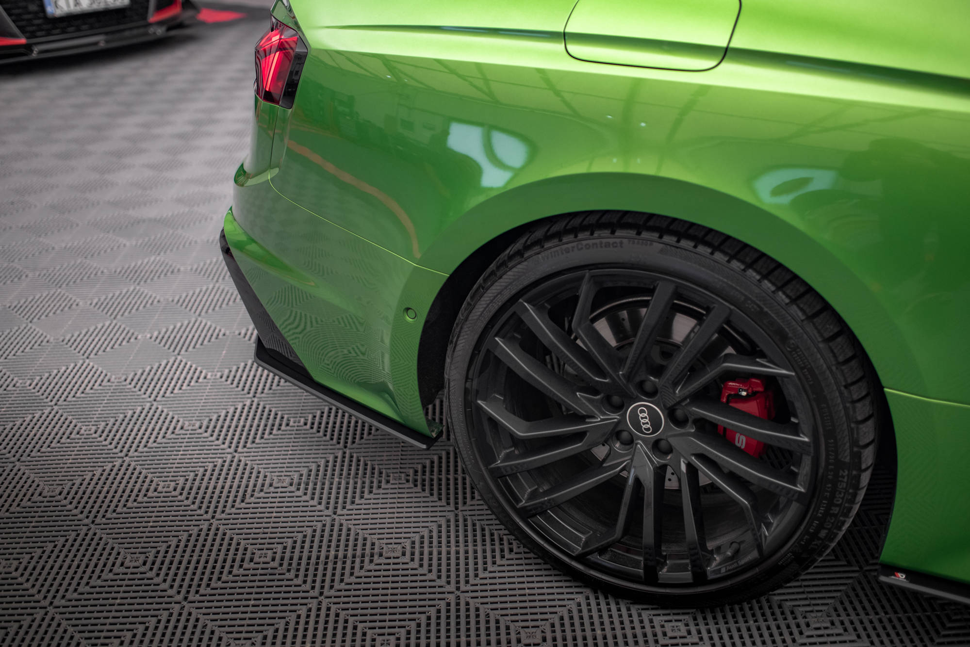 Street pro rear side splitters audi rs5 f5 facelift