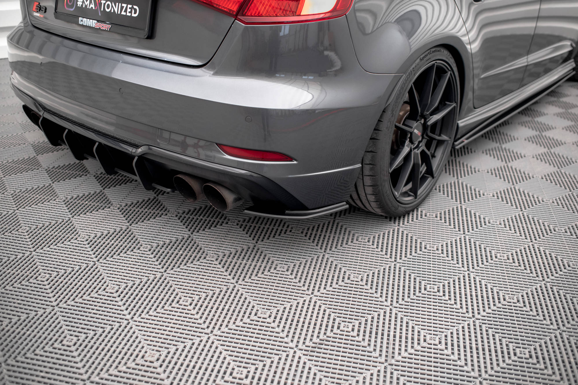 Street Pro bagside Splitters Audi S3 Sportback 8v ansigtsløftning
