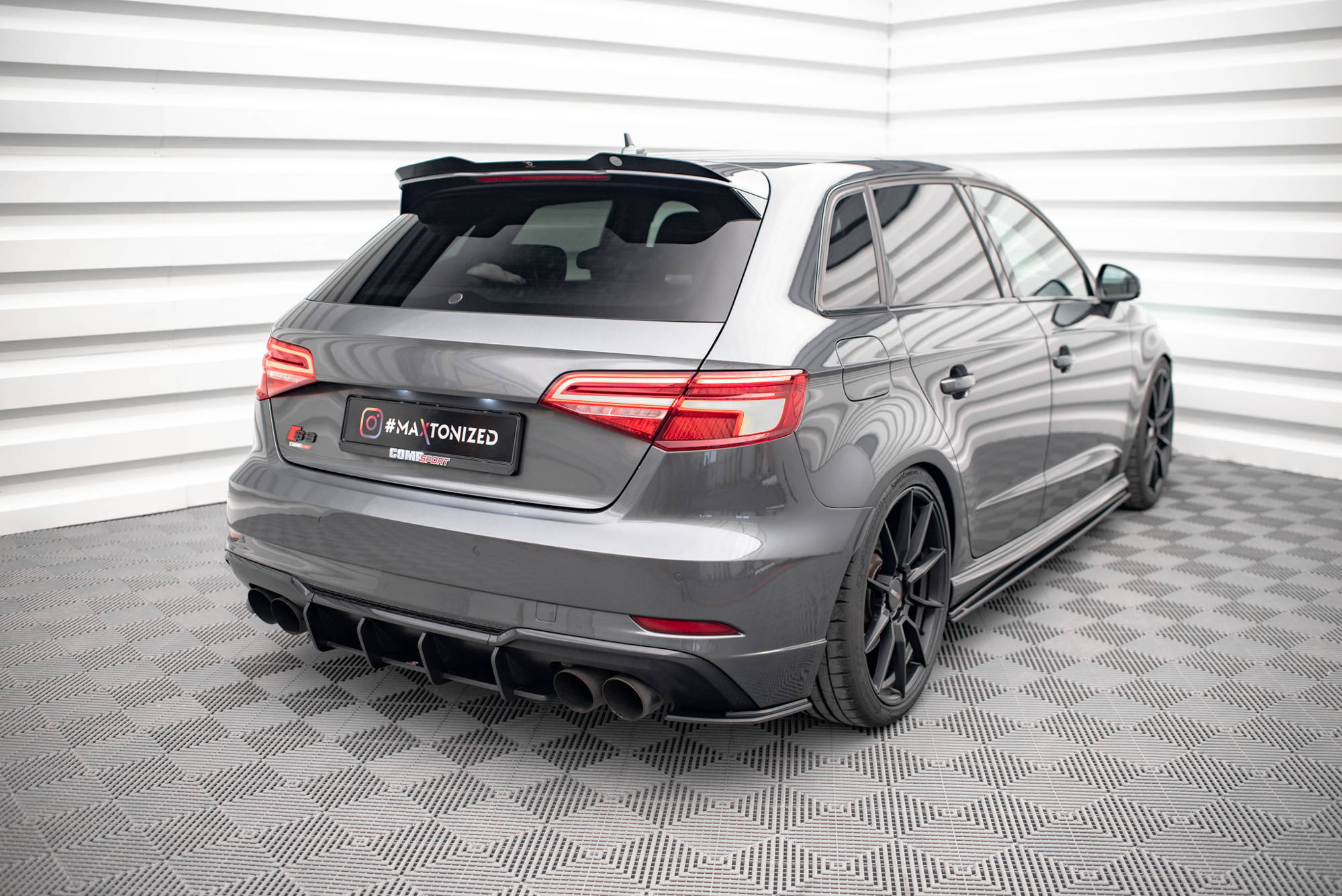 Street Pro bagside Splitters Audi S3 Sportback 8v ansigtsløftning
