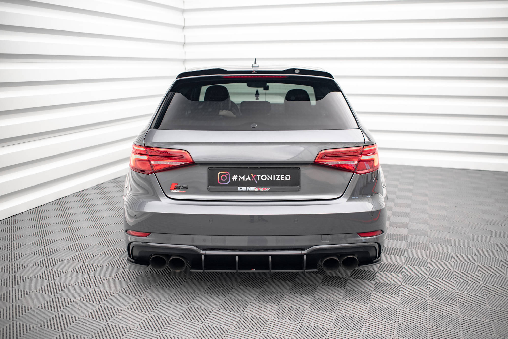 Street Pro bagside Splitters Audi S3 Sportback 8v ansigtsløftning