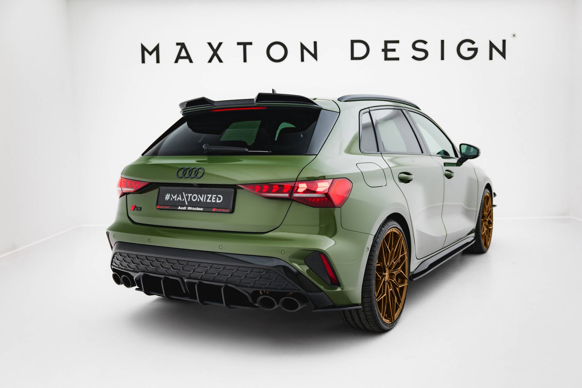 Street pro rear side splitters  audi s3 sportback 8y facelift