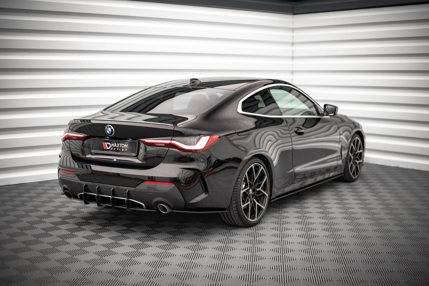 Street pro rear side splitters bmw 4 m-pack g22 / g23 / g22 facelift / g23 facelift