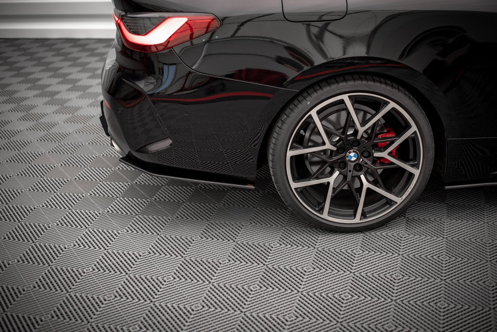 Street pro rear side splitters bmw 4 m-pack g22 / g23 / g22 facelift / g23 facelift
