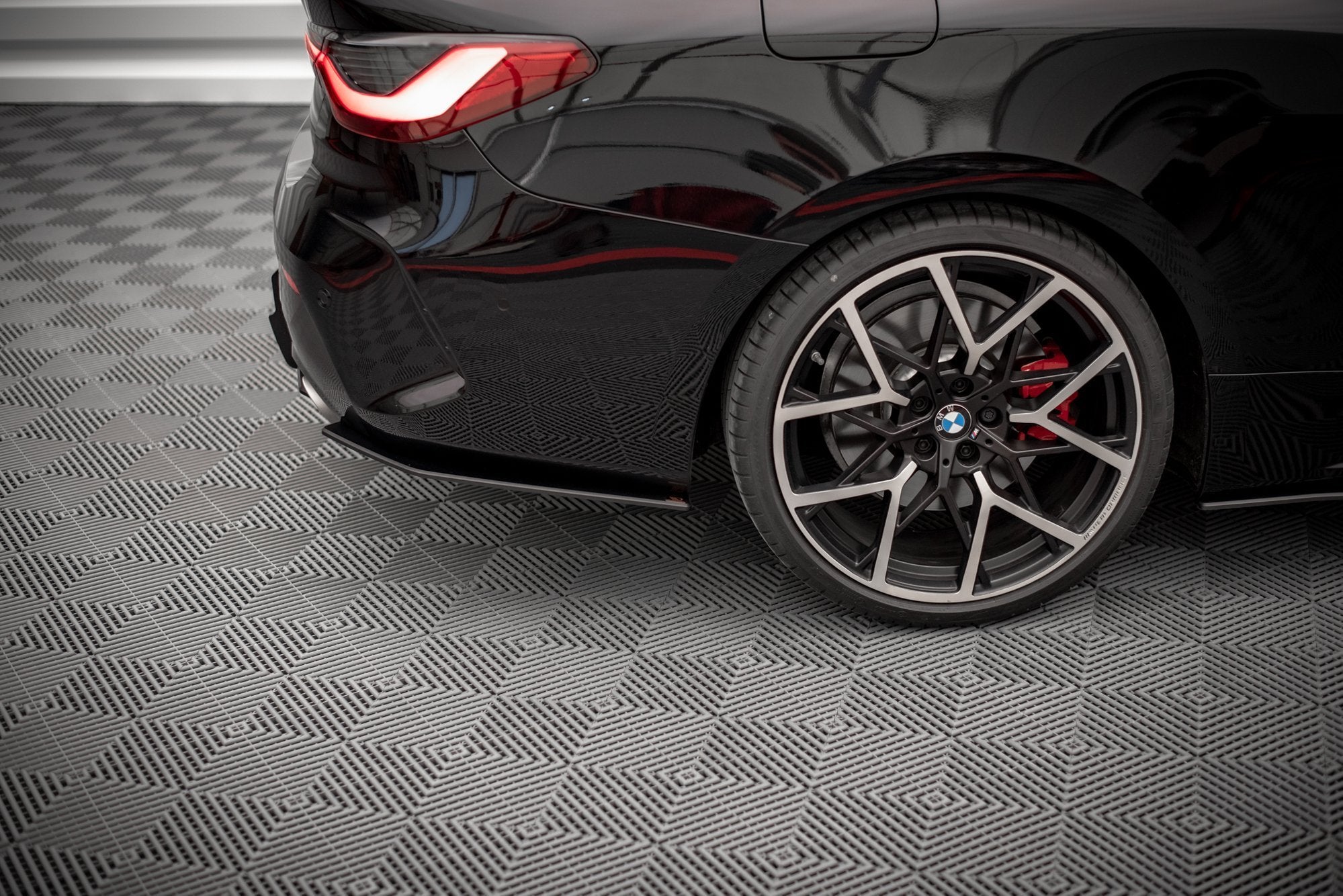 Street pro rear side splitters bmw 4 m-pack g22 / g23 / g22 facelift / g23 facelift