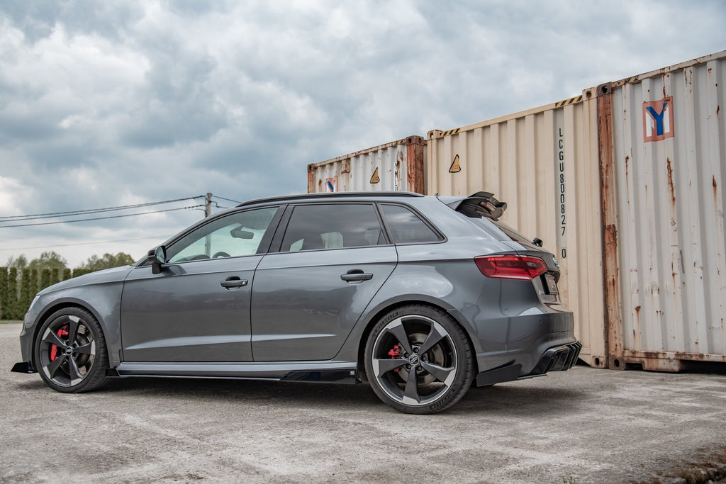 Street Pro bagside Splitters + flapper Audi RS3 8V Sportback