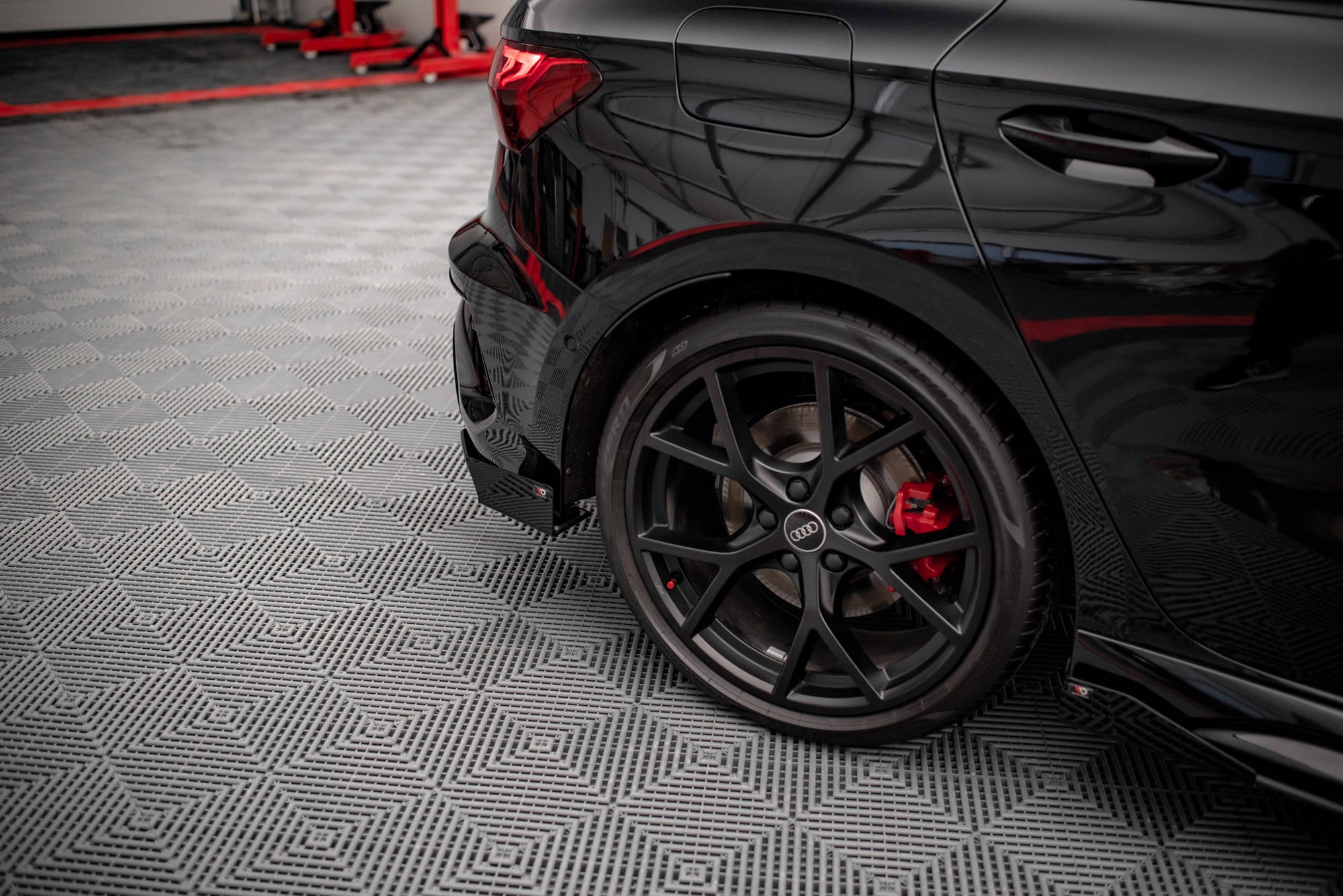 Street Pro bagside Splitters + flapper Audi RS3 Sportback 8y