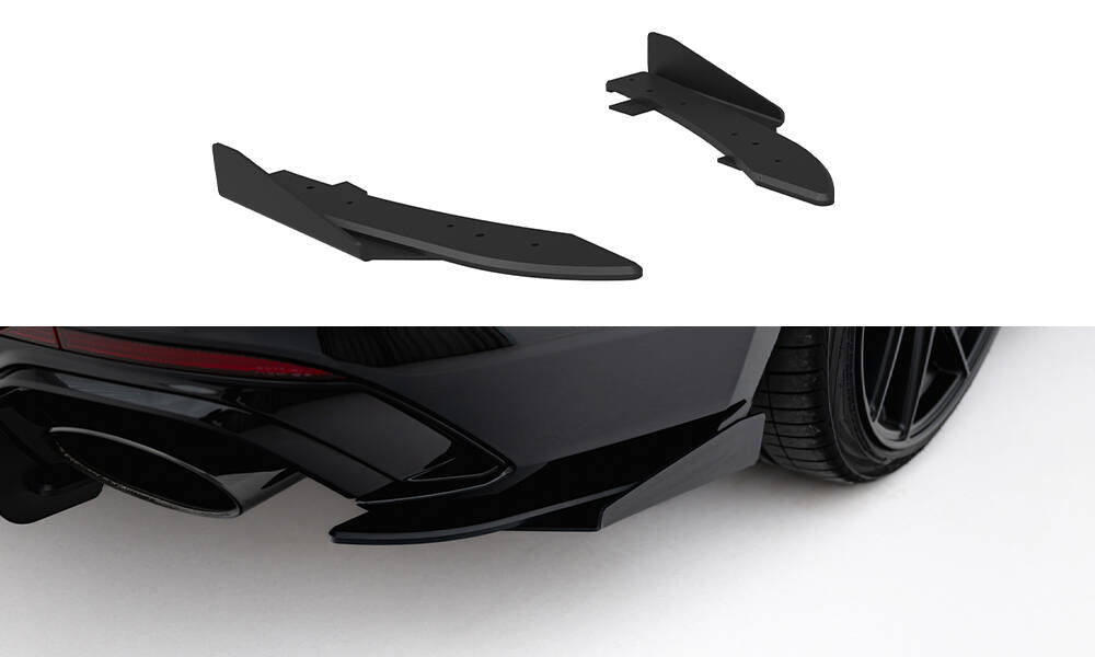 Street pro rear side splitters + flaps audi rs5 sportback f5