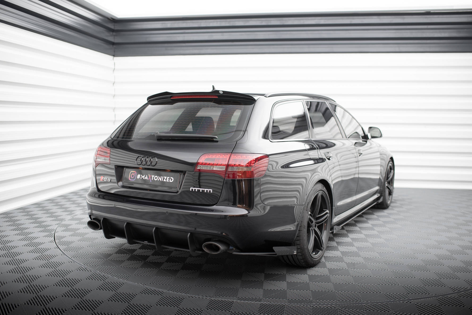 Street Pro bagside Splitters + flapper Audi Rs6 Avant C6