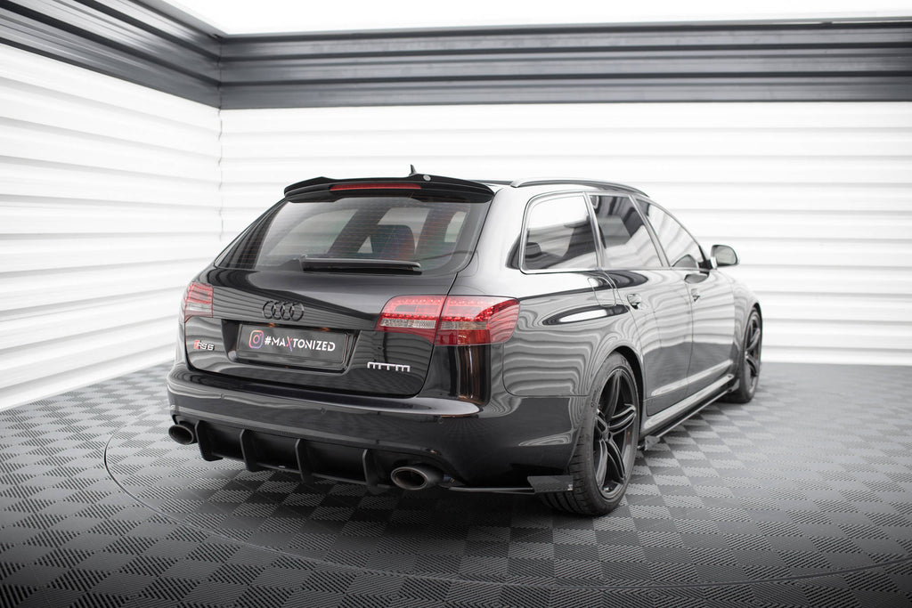 Street pro rear side splitters + flaps audi rs6 avant c6