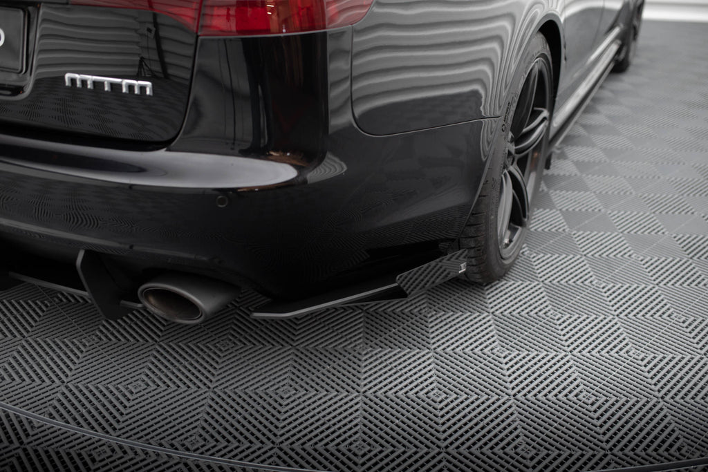 Street pro rear side splitters + flaps audi rs6 avant c6