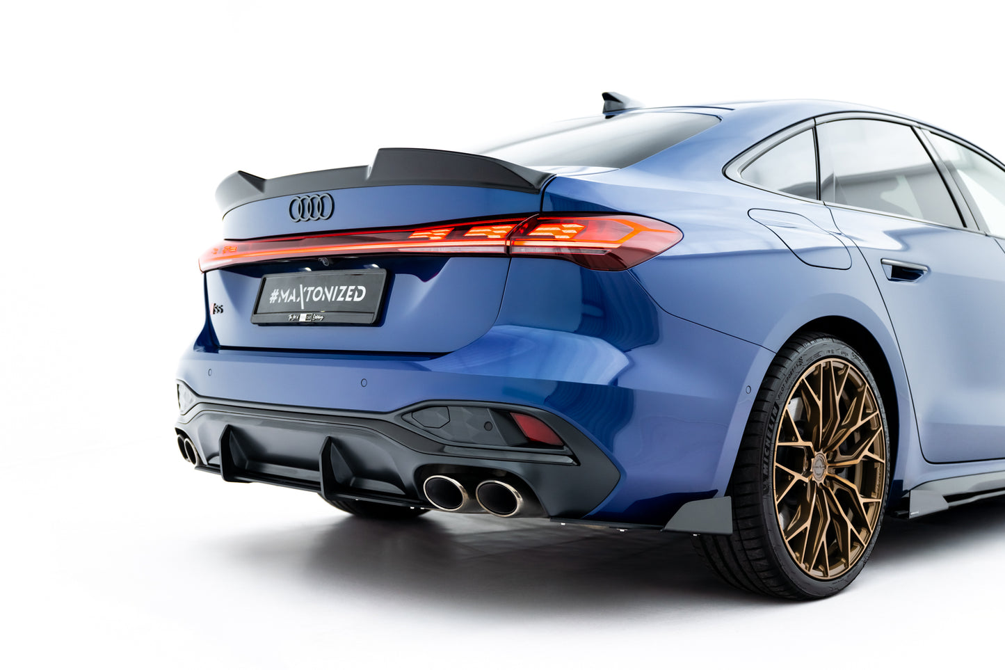 Street pro rear side splitters + flaps audi s5 sedan / avant b10