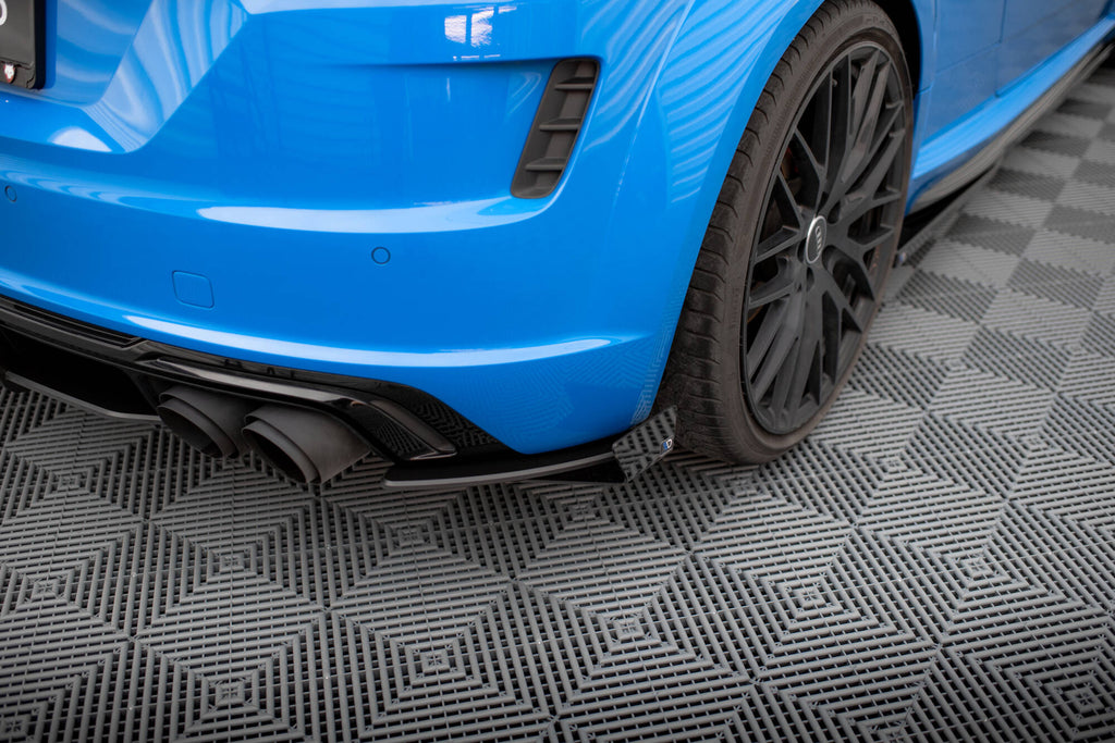 Street pro rear side splitters + flaps audi tt s 8s facelift